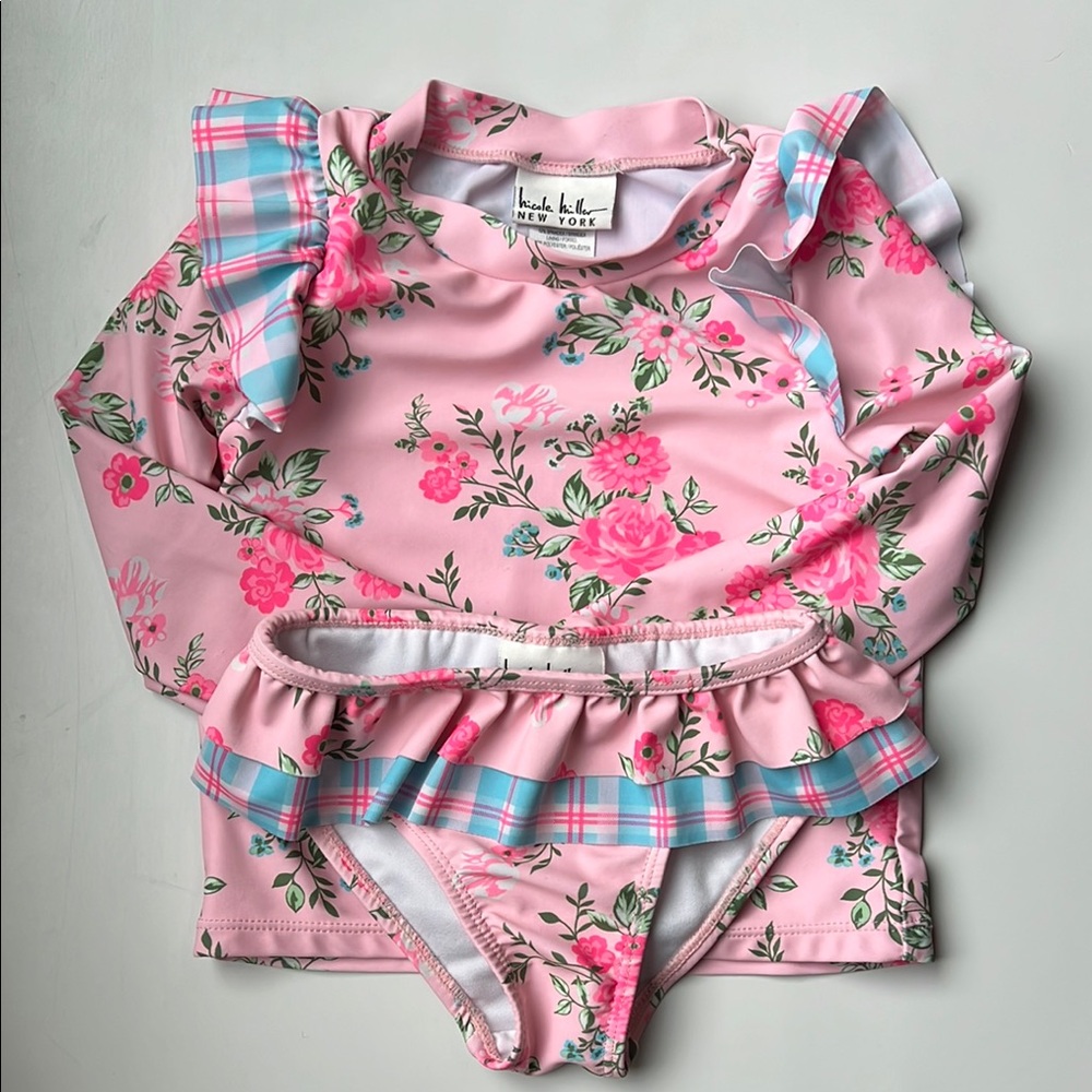Nicole Miller Pink Swim Set, 3T